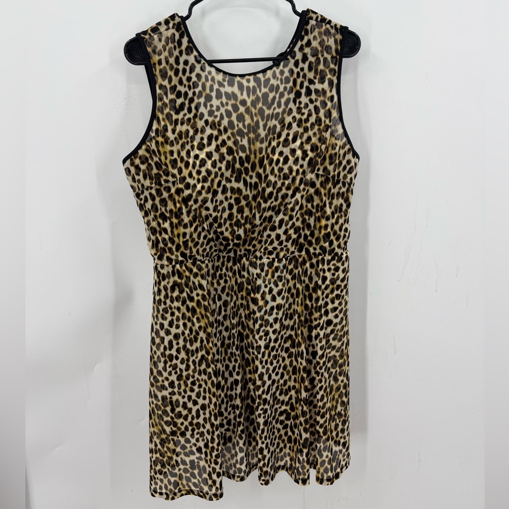 Torrid Underwire Long Mesh Overlay Swim Dress 3-DD/F